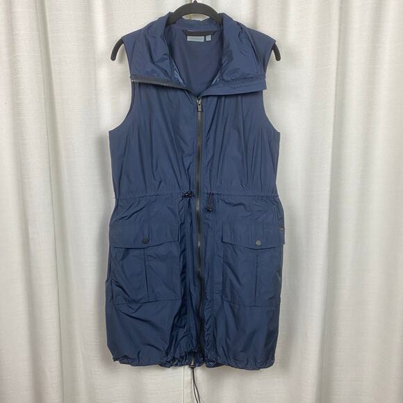 Athleta Navy Blue City Slicker Vest Jacket Sz.M - Picture 5 of 15